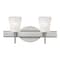 Besa Lighting Nico 4 Vanity, Glitter Stone, Satin Nickel Finish, 2x5W LED 2SW-5125GL-LED-SN - alternate 1